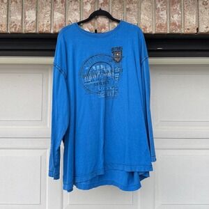 BLUE POINT ZERO Y2K CHAINSTITCH LONG SLEEVE